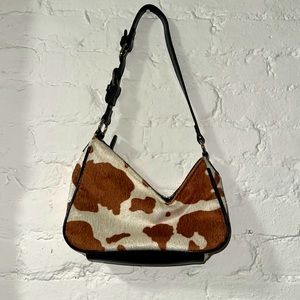 Y2K cow print handbag
